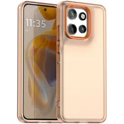 Coque arrière Phonesta HardFrost pour Motorola Edge 60 Neo/Edge 50 Neo / ThinkPhone 25 - Orange mat