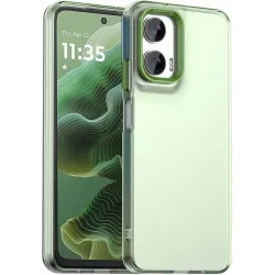 Coque arrière Phonesta HardFrost pour Motorola Moto G35 - Vert mat