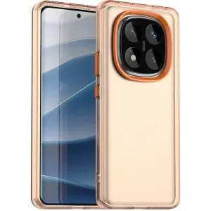 Coque arrière Phonesta HardFrost pour Xiaomi Redmi Note 14 Pro 5G / Xiaomi Poco X7 - Orange mat