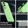 Coque arrière Phonesta HardFrost pour Samsung Galaxy S25 Edge - Vert mat 4