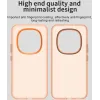 Coque arrière Phonesta HardFrost pour Xiaomi Redmi Note 15 Pro Plus / Xiaomi Poco M8 Pro - Orange mat 2