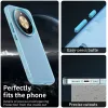 Coque arrière Phonesta HardFrost pour HONOR Magic8 Lite - Bleu mat 1