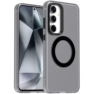 Coque arrière Phonesta HardFrost avec MagSafe pour Samsung Galaxy S25 Plus/S24 Plus - Noir mat