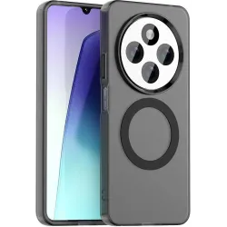 Coque arrière Phonesta HardFrost avec MagSafe pour Xiaomi Redmi 14C / Xiaomi Poco C75 - Noir mat