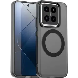 Coque arrière Phonesta HardFrost avec MagSafe pour Xiaomi 14 - Noir mat