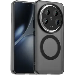 Coque arrière Phonesta HardFrost avec MagSafe pour Xiaomi 14 Ultra - Noir mat