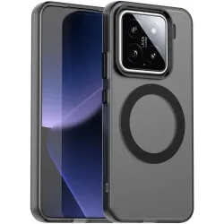 Coque arrière Phonesta HardFrost avec MagSafe pour Xiaomi 15 - Noir mat