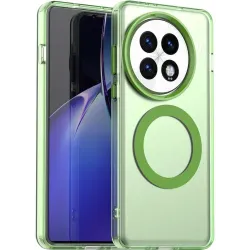 Coque arrière Phonesta HardFrost avec MagSafe pour OnePlus 13 - Vert mat