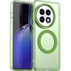 Coque arrière Phonesta HardFrost avec MagSafe pour OnePlus 13 - Vert mat