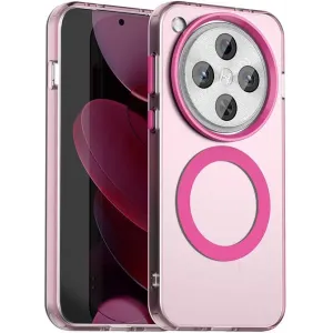 Coque arrière Phonesta HardFrost avec MagSafe pour Oppo Find X8 Pro - Rose mat