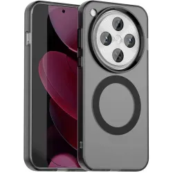 Coque arrière Phonesta HardFrost avec MagSafe pour Oppo Find X8 Pro - Noir mat