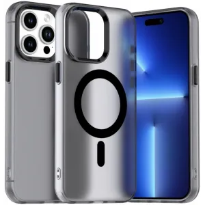 Coque arrière Phonesta HardFrost avec MagSafe pour Apple iPhone 14 Pro - Noir mat