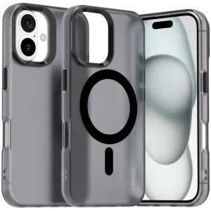 Coque arrière Phonesta HardFrost avec MagSafe pour Apple iPhone 16 Plus - Noir mat