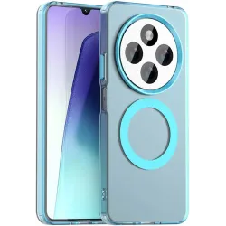 Coque arrière Phonesta HardFrost avec MagSafe pour Xiaomi Redmi 14C / Xiaomi Poco C75 - Bleu mat