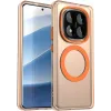 Coque arrière Phonesta HardFrost avec MagSafe pour Xiaomi Redmi Note 14 Pro 5G / Xiaomi Poco X7 - Orange mat 0