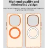 Coque arrière Phonesta HardFrost avec MagSafe pour Xiaomi Redmi Note 14 Pro 5G / Xiaomi Poco X7 - Orange mat 5