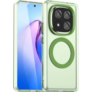 Coque arrière Phonesta HardFrost avec MagSafe pour Xiaomi Redmi Note 14 Pro Plus - Vert mat