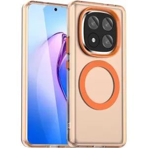 Coque arrière Phonesta HardFrost avec MagSafe pour Xiaomi Redmi Note 14 Pro Plus - Orange mat