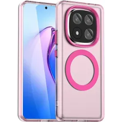 Coque arrière Phonesta HardFrost avec MagSafe pour Xiaomi Redmi Note 14 Pro Plus - Rose mat