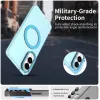 Coque arrière Phonesta HardFrost avec MagSafe pour Samsung Galaxy S25 Edge - Bleu mat 4