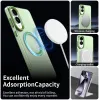 Coque arrière Phonesta HardFrost avec MagSafe pour Samsung Galaxy S25 Edge - Vert mat 3