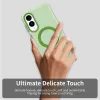Coque arrière Phonesta HardFrost avec MagSafe pour Samsung Galaxy S25 Edge - Vert mat 5