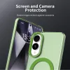 Coque arrière Phonesta HardFrost avec MagSafe pour Samsung Galaxy S25 Edge - Vert mat 6