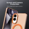 Coque arrière Phonesta HardFrost avec MagSafe pour Samsung Galaxy S25 Edge - Orange mat 6