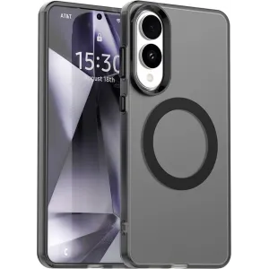 Coque arrière Phonesta HardFrost avec MagSafe pour Samsung Galaxy S25 Edge - Noir mat