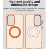 Coque arrière Phonesta HardFrost avec MagSafe pour Samsung Galaxy A36/A56 - Orange mat 5