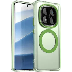 Coque arrière Phonesta HardFrost avec MagSafe pour Xiaomi Redmi Note 14 Pro 4G - Vert mat