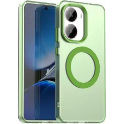 Coque arrière Phonesta HardFrost avec MagSafe pour Xiaomi Poco X7 Pro - Vert mat