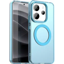 Coque arrière Phonesta HardFrost avec MagSafe pour Xiaomi Redmi Note 14 4G - Bleu mat