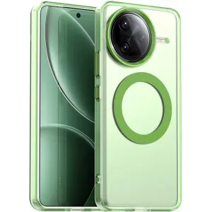 Coque arrière Phonesta HardFrost avec MagSafe pour Xiaomi Poco F7 Ultra - Vert mat