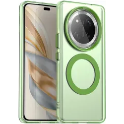 Coque arrière Phonesta HardFrost avec MagSafe pour HONOR Magic7 Lite - Vert mat
