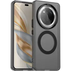 Coque arrière Phonesta HardFrost avec MagSafe pour HONOR Magic7 Lite - Noir mat
