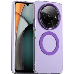Coque arrière Phonesta HardFrost avec MagSafe pour Xiaomi Redmi A3 - Violet mat