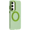 Coque arrière Phonesta HardFrost avec MagSafe pour Samsung Galaxy S25/S24 - Vert mat 4