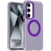 Coque arrière Phonesta HardFrost avec MagSafe pour Samsung Galaxy S25/S24 - Violet mat