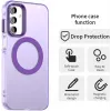 Coque arrière Phonesta HardFrost avec MagSafe pour Samsung Galaxy A15 4G/5G - Violet mat 4