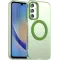 Coque arrière Phonesta HardFrost avec MagSafe pour Samsung Galaxy A35 - Vert mat