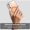 Coque arrière Phonesta HardFrost avec MagSafe pour Samsung Galaxy A35 - Orange mat 4