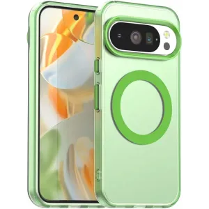 Coque arrière Phonesta HardFrost avec MagSafe pour Google Pixel 10 Pro XL - Vert mat