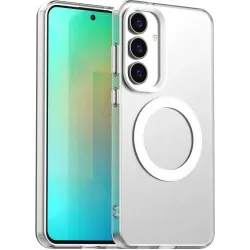 Coque arrière Phonesta HardFrost avec MagSafe pour Samsung Galaxy S25 FE - Blanc mat