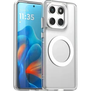 Coque arrière Phonesta HardFrost avec MagSafe pour Motorola Edge 60 / Edge 60 Fusion - Blanc mat