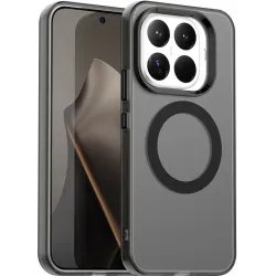 Coque arrière Phonesta HardFrost avec MagSafe pour Xiaomi 15T Pro - Noir mat