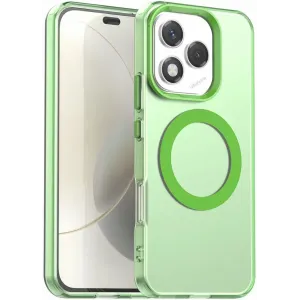 Coque arrière Phonesta HardFrost avec MagSafe pour HONOR 400 Lite - Vert mat