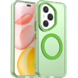 Coque arrière Phonesta HardFrost avec MagSafe pour HONOR 400 Pro - Vert mat