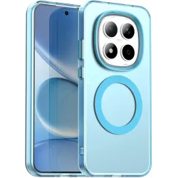 Coque arrière Phonesta HardFrost avec MagSafe pour Xiaomi Redmi Note 15 Pro 5G - Bleu mat