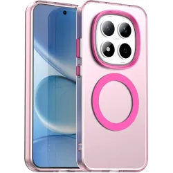 Coque arrière Phonesta HardFrost avec MagSafe pour Xiaomi Redmi Note 15 Pro 5G - Rose mat